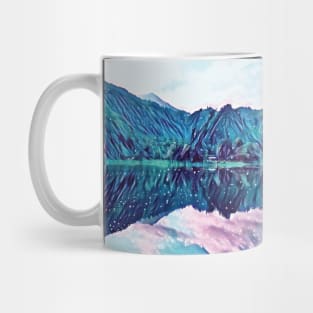 galaxy pop art and nature Mug